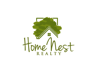 Home Nest Realty logo design by ElonStark