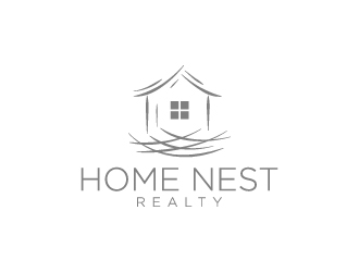 Home Nest Realty logo design by wongndeso