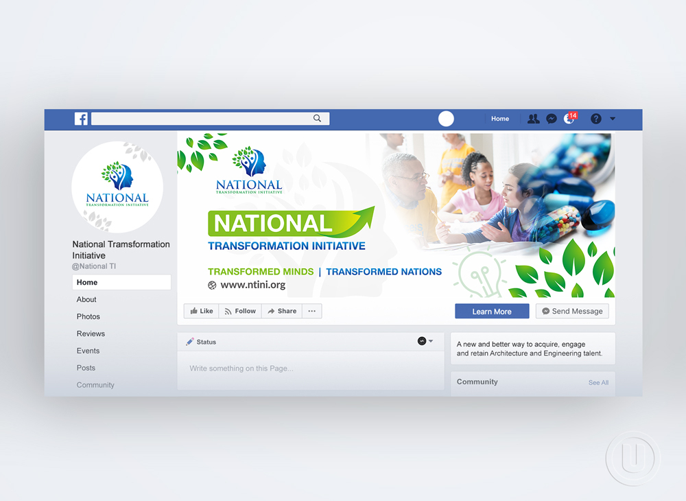 NATIONAL TRANSFORMATION INITIATIVE  logo design by Ulid