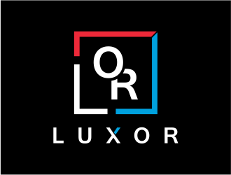 LUXOR logo design by mutafailan