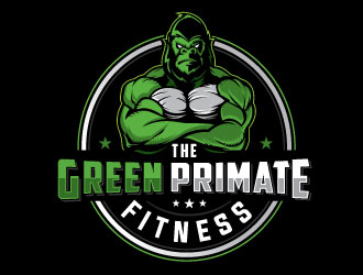 The Green Primate Fitness logo design by Conception