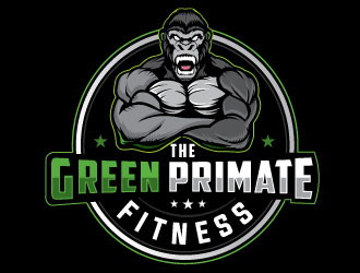 The Green Primate Fitness logo design by Conception