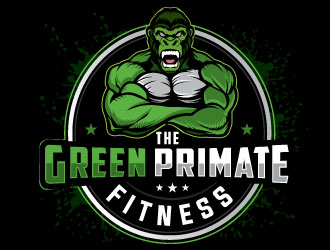 The Green Primate Fitness logo design by Conception