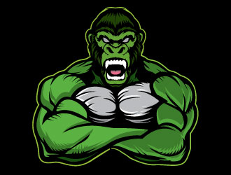 The Green Primate Fitness logo design by Conception