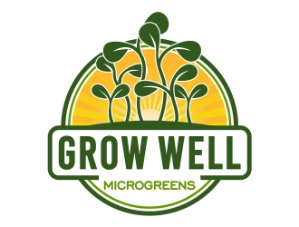 Grow Well Microgreens logo design by Mardhi