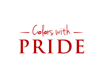 Colors with PRIDE logo design by christabel