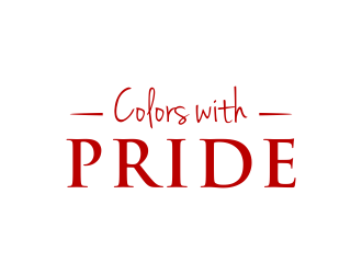 Colors with PRIDE logo design by christabel