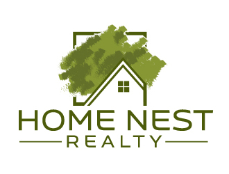 Home Nest Realty logo design by ElonStark