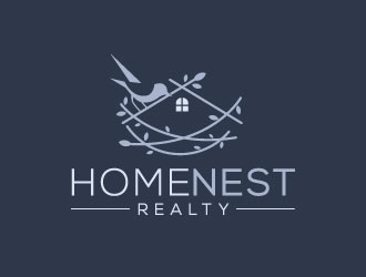 Home Nest Realty logo design by invento