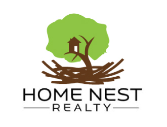 Home Nest Realty logo design by ElonStark