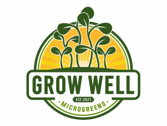 Grow Well Microgreens logo design by Mardhi