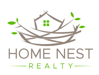 Home Nest Realty logo design by damlogo