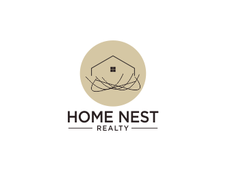 Home Nest Realty logo design by MUNAROH