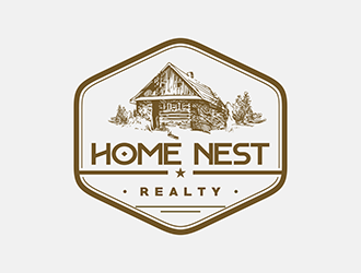 Home Nest Realty logo design by enzidesign