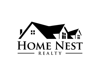 Home Nest Realty logo design by enzidesign