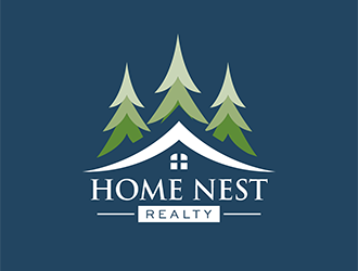 Home Nest Realty logo design by enzidesign