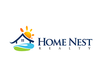 Home Nest Realty logo design by enzidesign