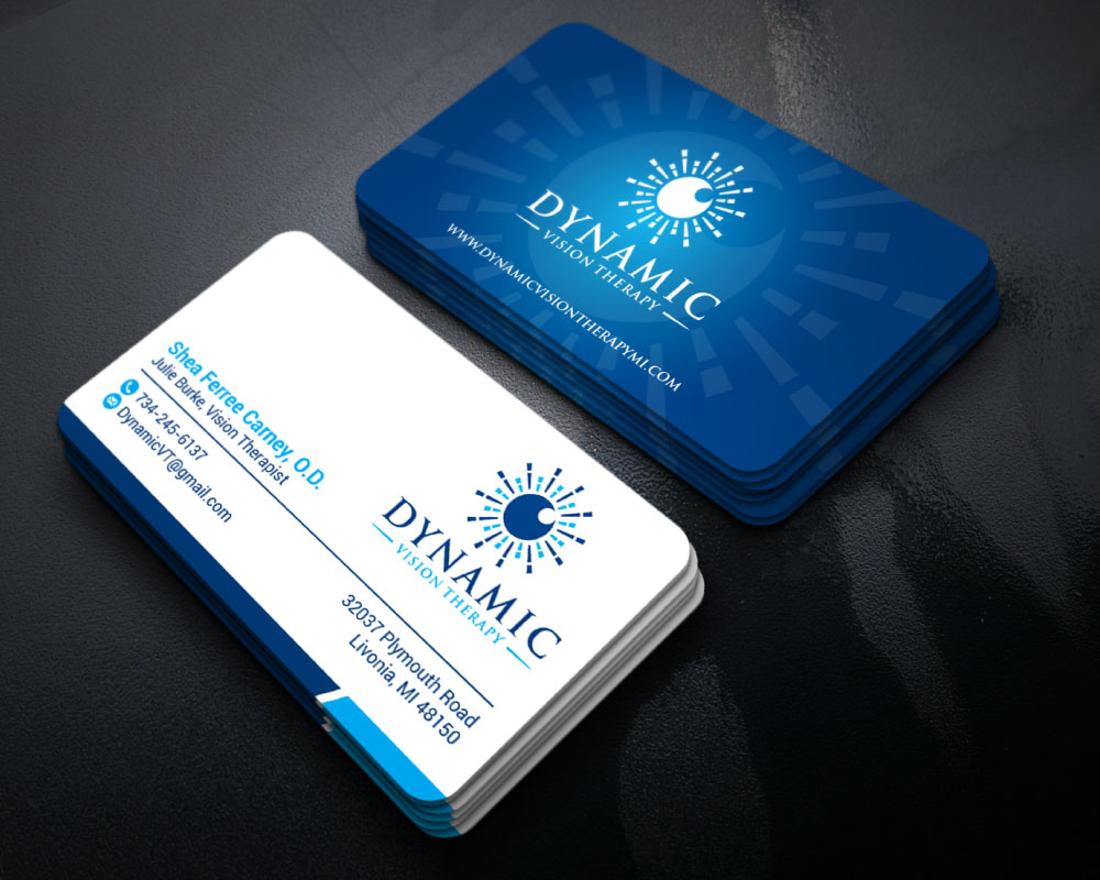 Dynamic Vision Therapy logo design by Boomstudioz