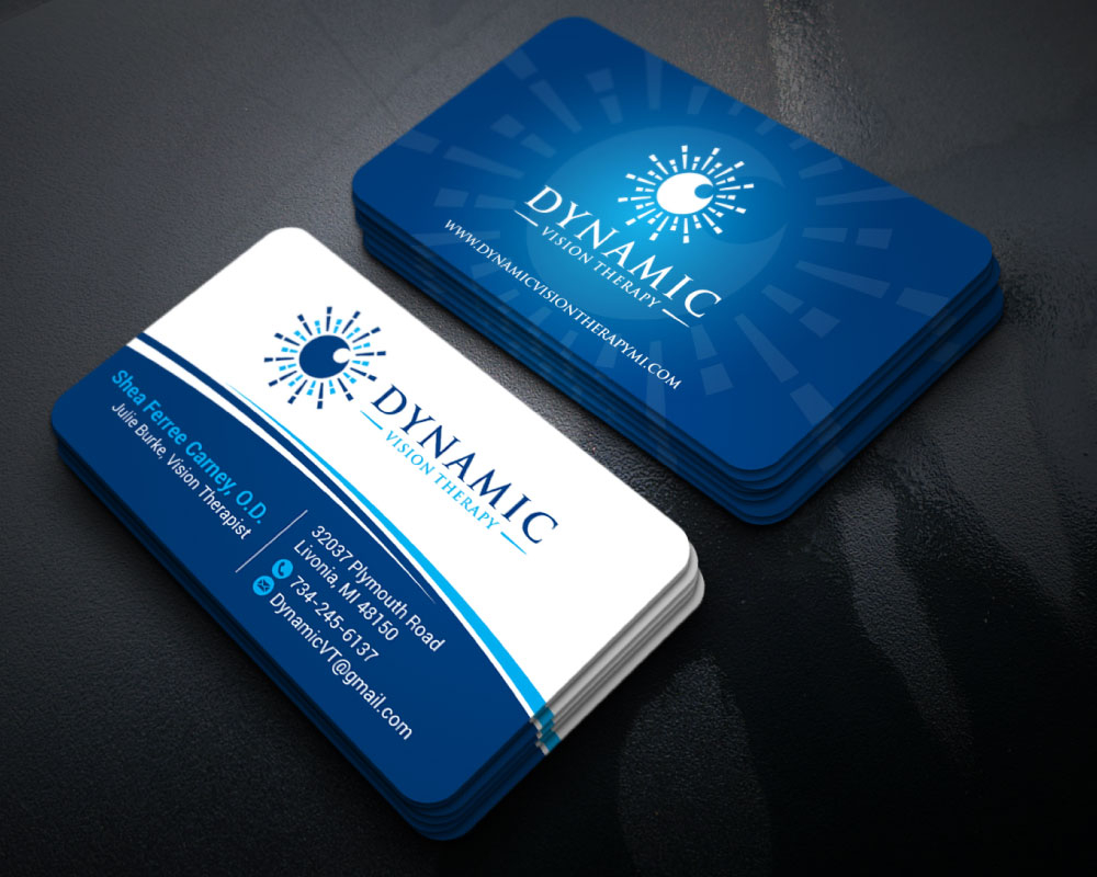 Dynamic Vision Therapy logo design by Boomstudioz