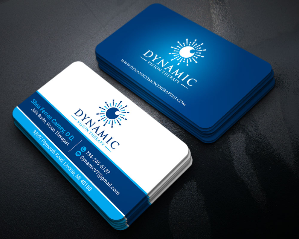 Dynamic Vision Therapy logo design by Boomstudioz