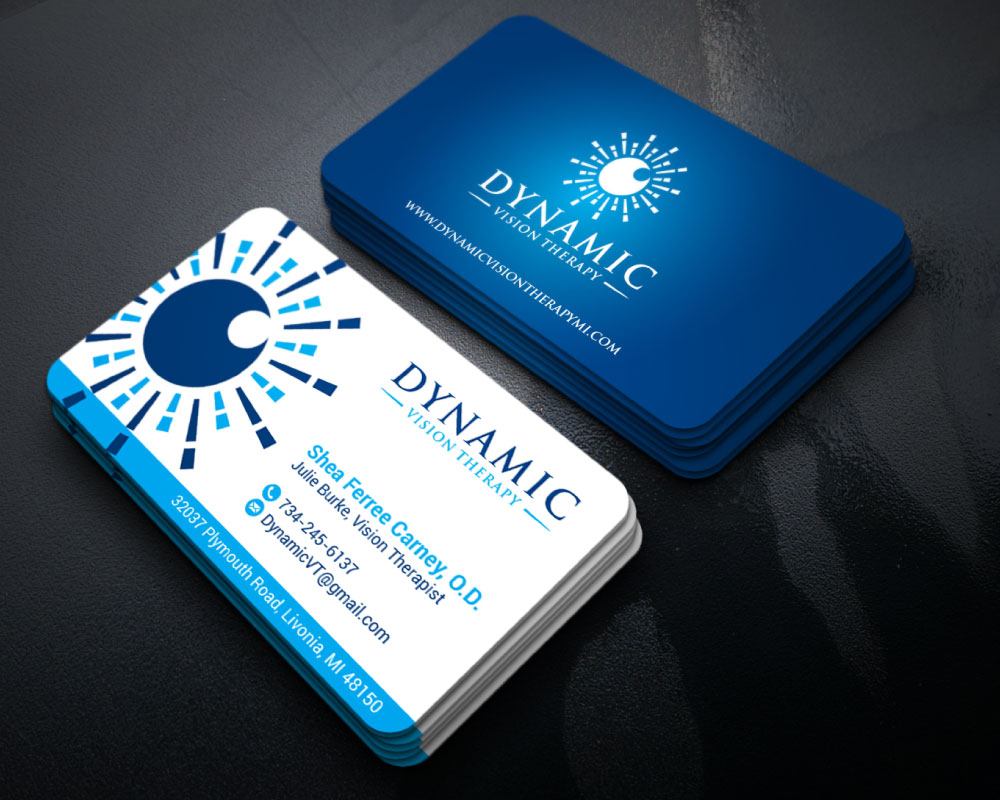 Dynamic Vision Therapy logo design by Boomstudioz