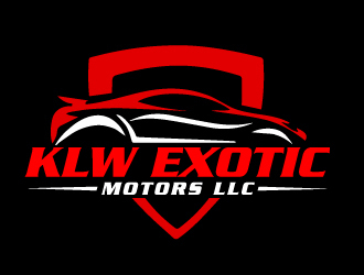 KLW EXOTIC MOTORS LLC  logo design by ElonStark