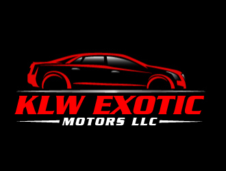 KLW EXOTIC MOTORS LLC  logo design by ElonStark