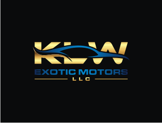 KLW EXOTIC MOTORS LLC  logo design by mbamboex