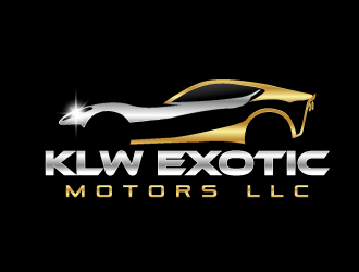 KLW EXOTIC MOTORS LLC  logo design by Suvendu