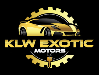 KLW EXOTIC MOTORS LLC  logo design by Suvendu