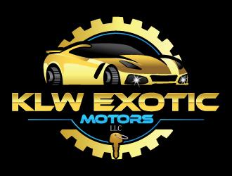 KLW EXOTIC MOTORS LLC  logo design by Suvendu