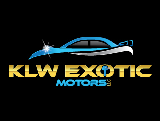 KLW EXOTIC MOTORS LLC  logo design by Suvendu