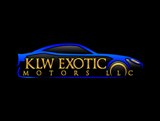 KLW EXOTIC MOTORS LLC  logo design by Suvendu