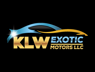 KLW EXOTIC MOTORS LLC  logo design by Suvendu