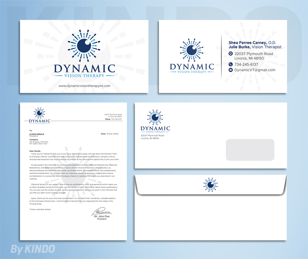 Dynamic Vision Therapy logo design by Kindo