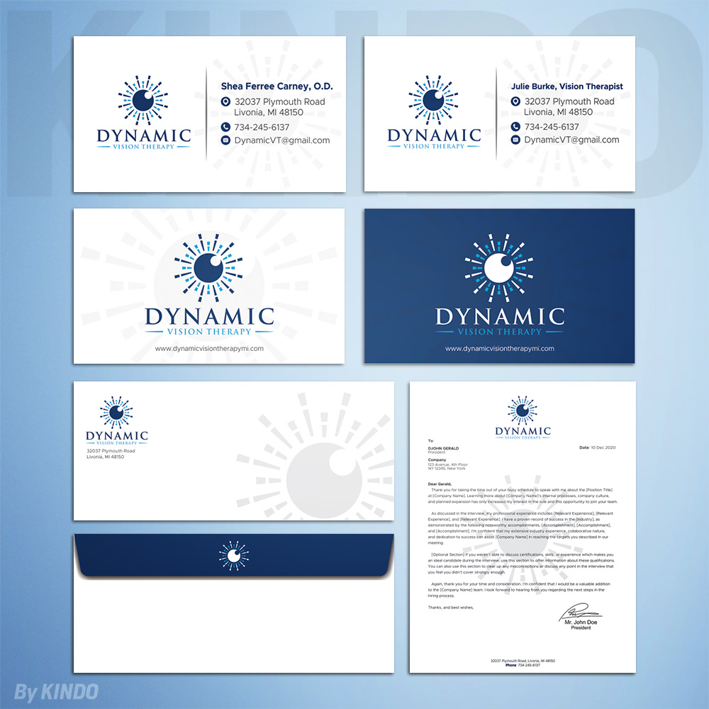 Dynamic Vision Therapy logo design by Kindo