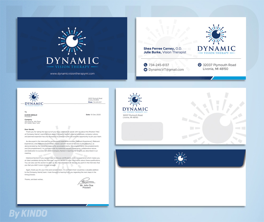 Dynamic Vision Therapy logo design by Kindo