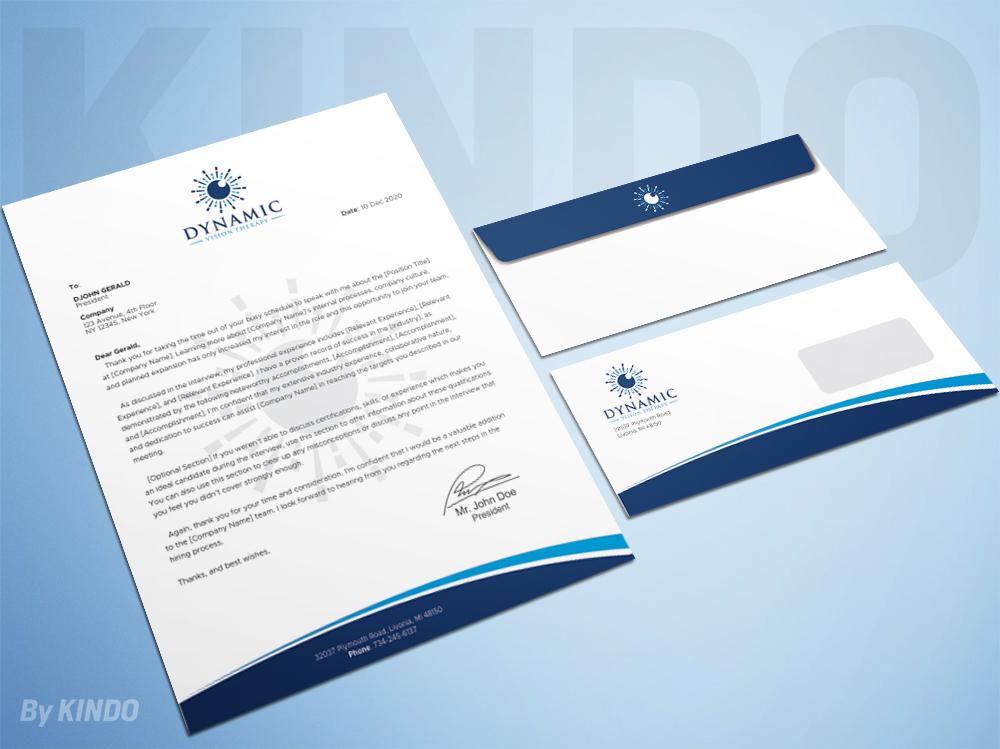 Dynamic Vision Therapy logo design by Kindo