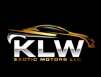 KLW EXOTIC MOTORS LLC  logo design by ElonStark