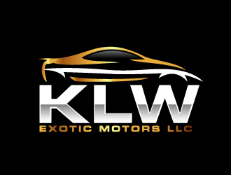 KLW EXOTIC MOTORS LLC  logo design by ElonStark