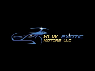 KLW EXOTIC MOTORS LLC  logo design by DMC_Studio