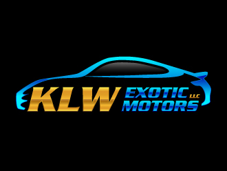 KLW EXOTIC MOTORS LLC  logo design by Kirito