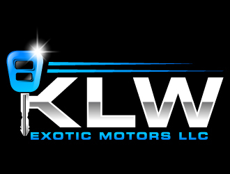 KLW EXOTIC MOTORS LLC  logo design by Suvendu