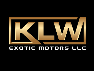 KLW EXOTIC MOTORS LLC  logo design by LucidSketch