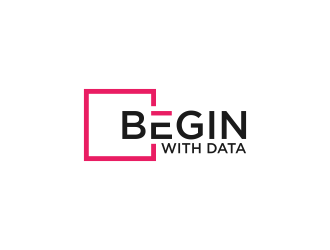 Begin With Data logo design by pel4ngi