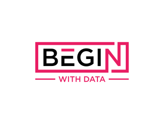 Begin With Data logo design by pel4ngi