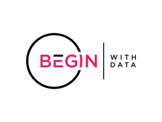 Begin With Data logo design by GassPoll