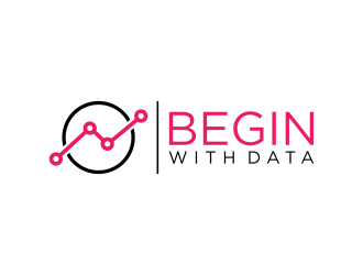 Begin With Data logo design by GassPoll