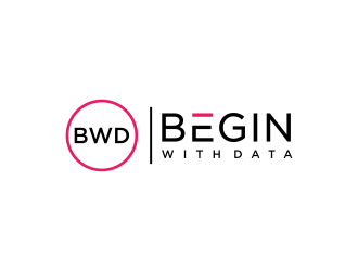 Begin With Data logo design by Barkah