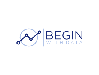 Begin With Data logo design by GassPoll